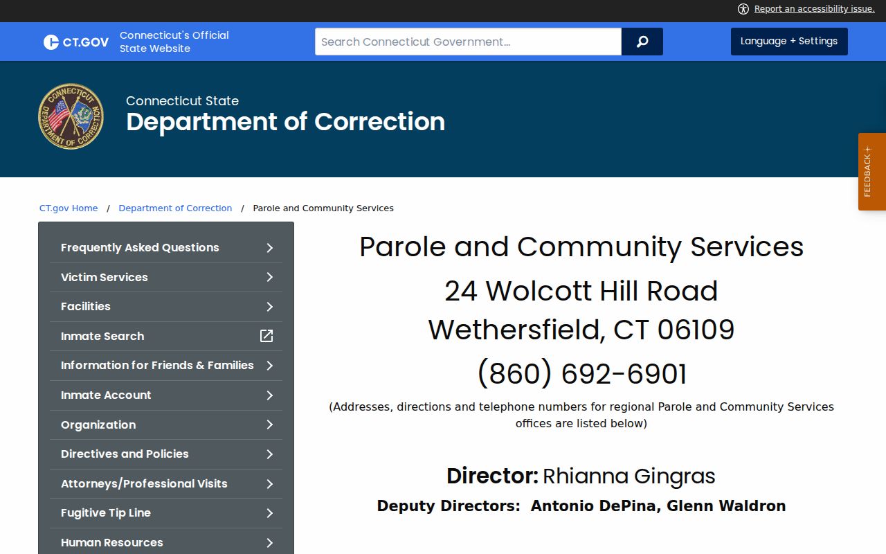 Windham County arrest and parole supervision contacts